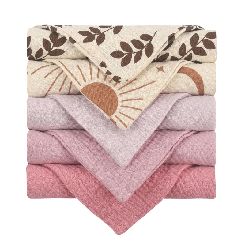 5PCS Soft Absorbent Baby Towels