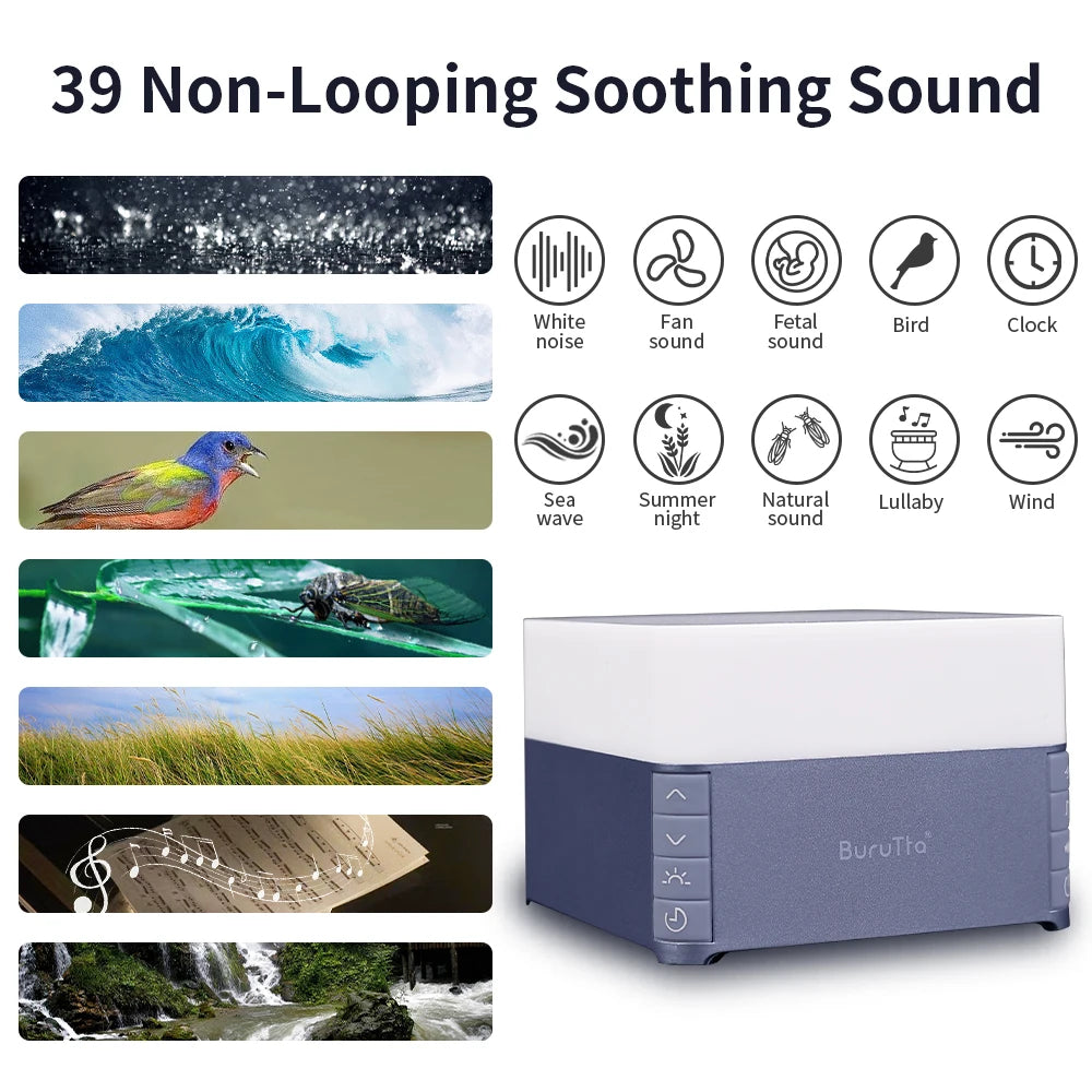 White Noise Machine with Breathing Light
