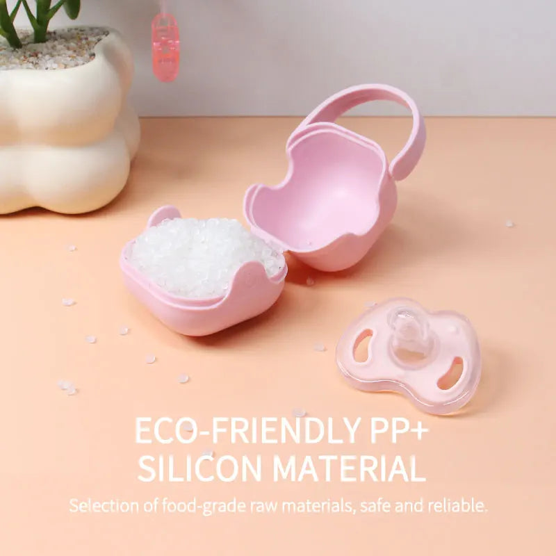 3Pcs Baby Apple Pacifier Set Silicone Soother