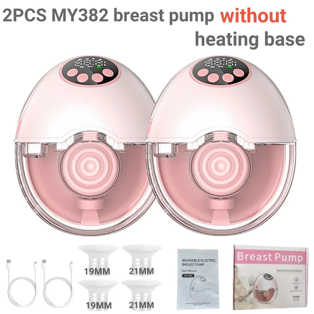 Hands-Free Wearable Breast Pump – Heating & UV Sterilizer