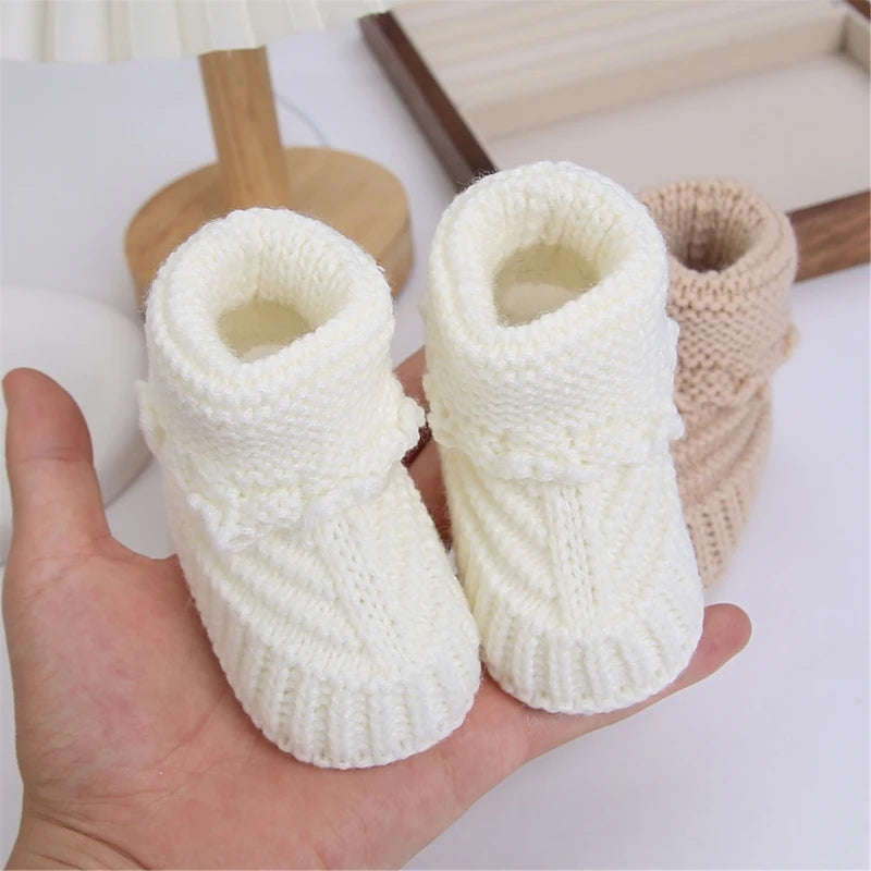 1 Pair New Crochet Knitted Baby Short Socks