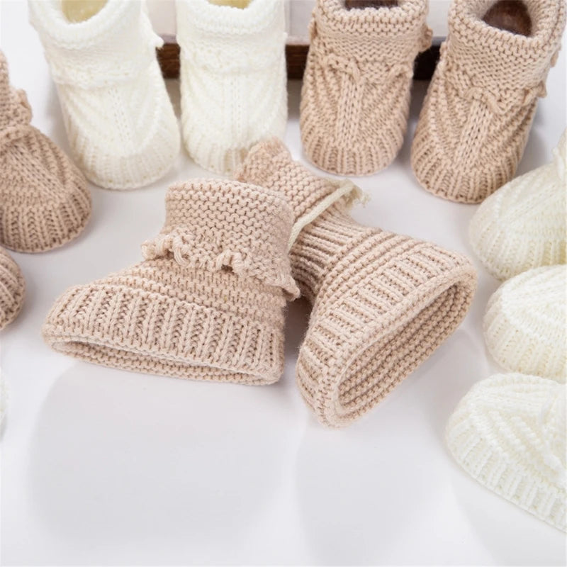 1 Pair New Crochet Knitted Baby Short Socks