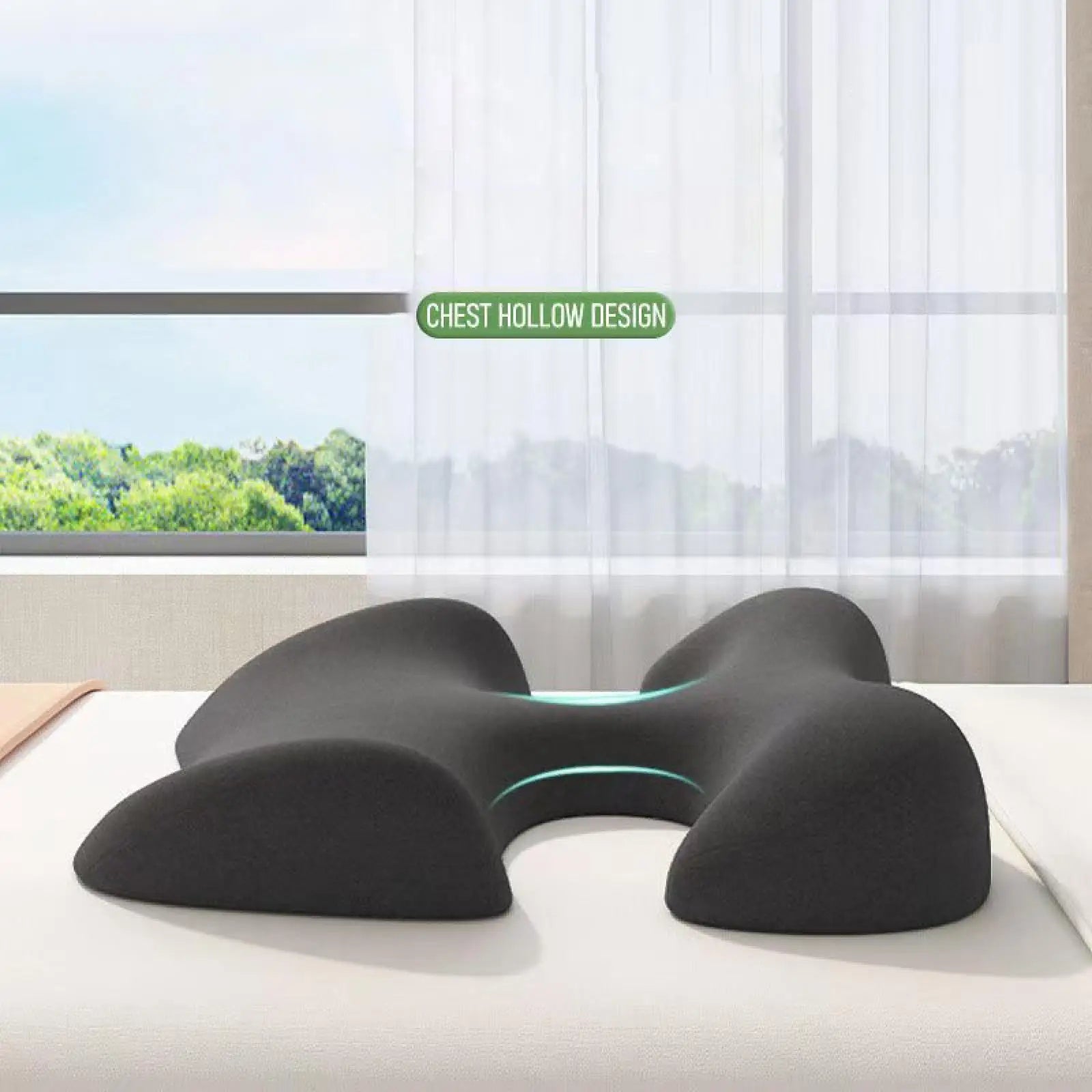 Breast Massage Pillow Ergonomic Multifunction Lightweight Breast Support Pillow