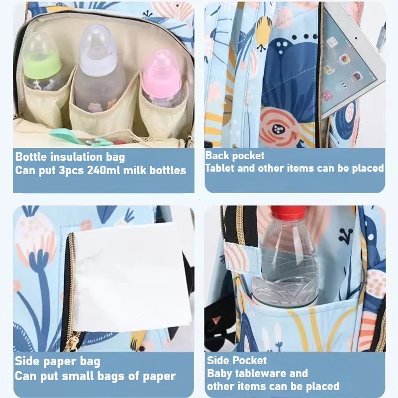 Fashion Print Nappy Backpack Bag