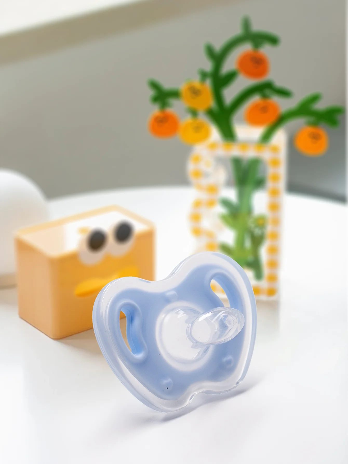 3Pcs Baby Apple Pacifier Set Silicone Soother