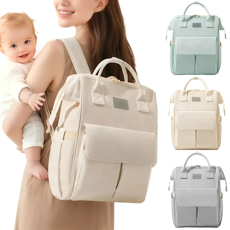 Baby Diaper Bag with 2pcs Stroller Hooks