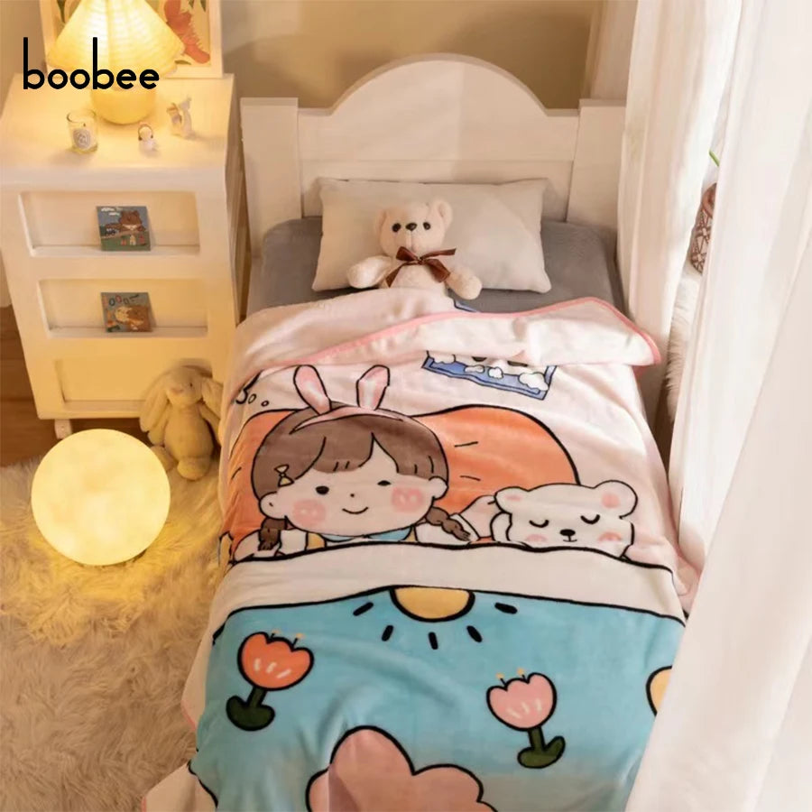 1Pc Super Soft Plush Baby Blanket