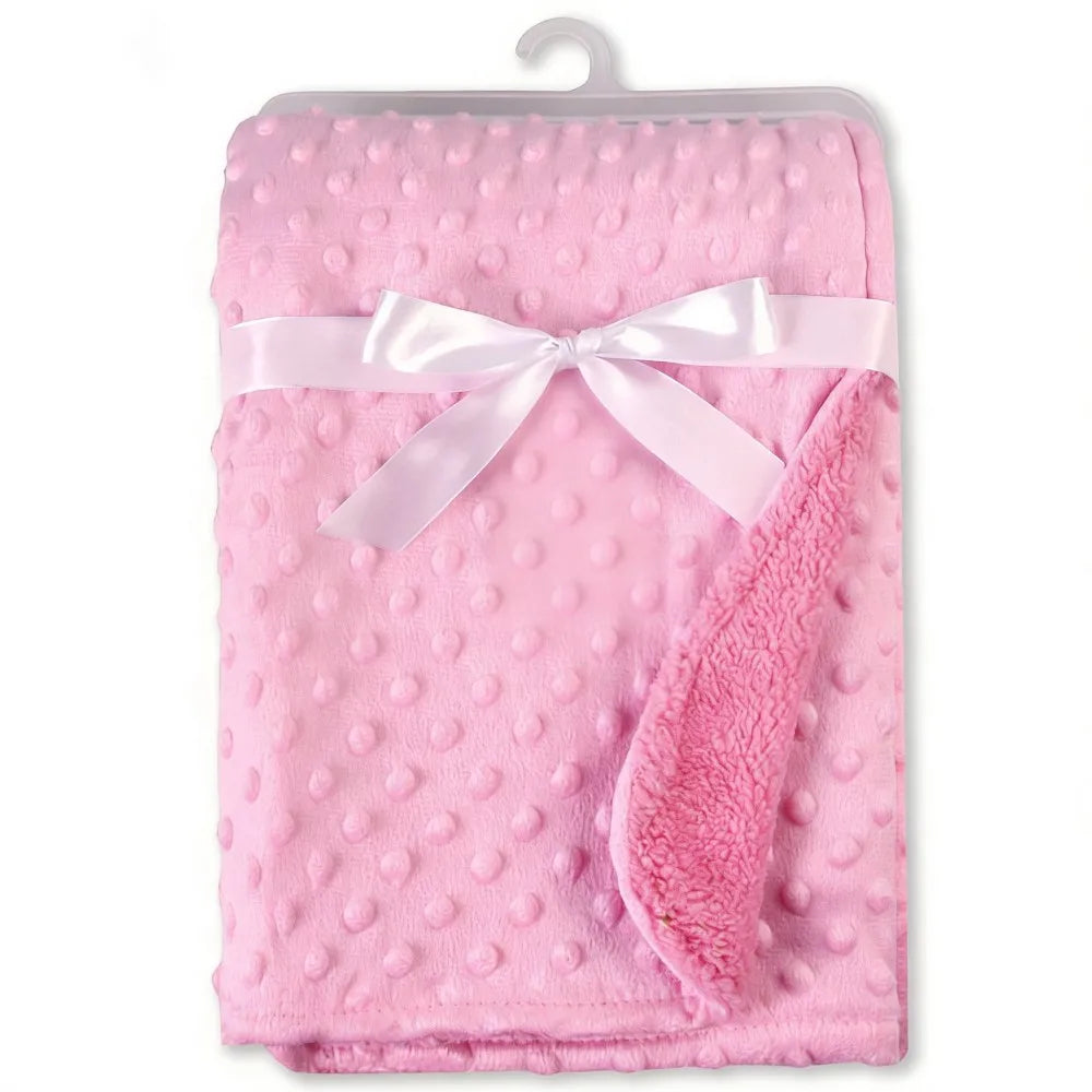 Autumn Winter Fleece Muslin Blankets for Babies