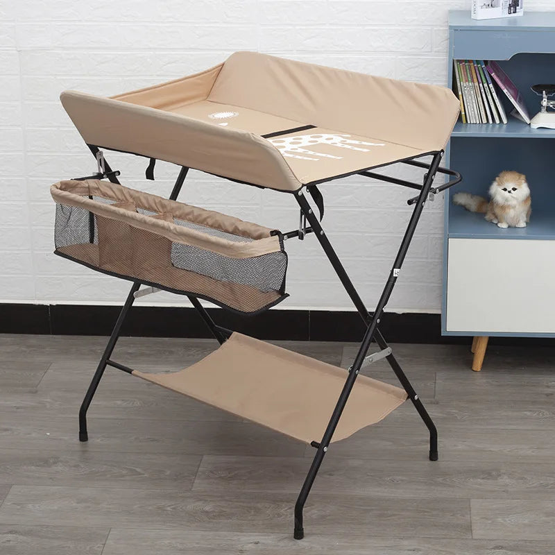 Foldable Changing Table With Storage