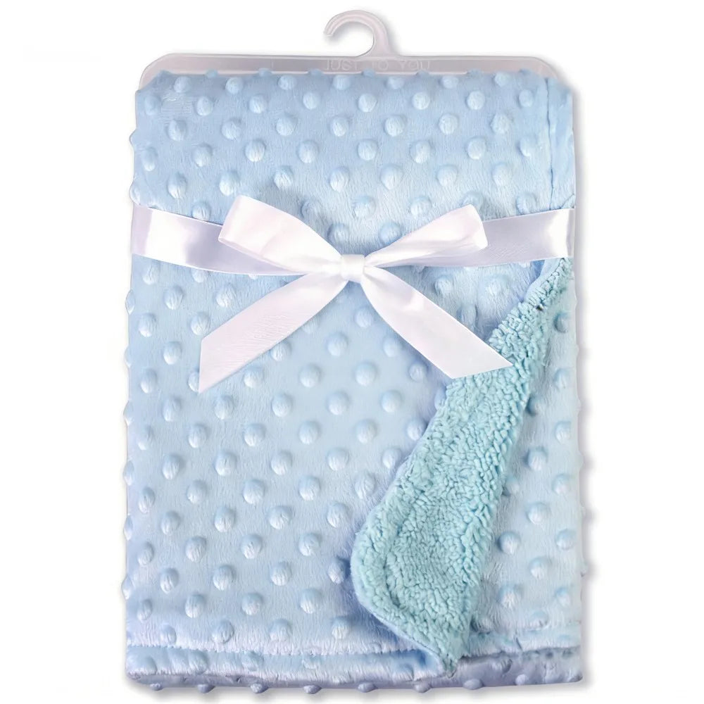 Autumn Winter Fleece Muslin Blankets for Babies