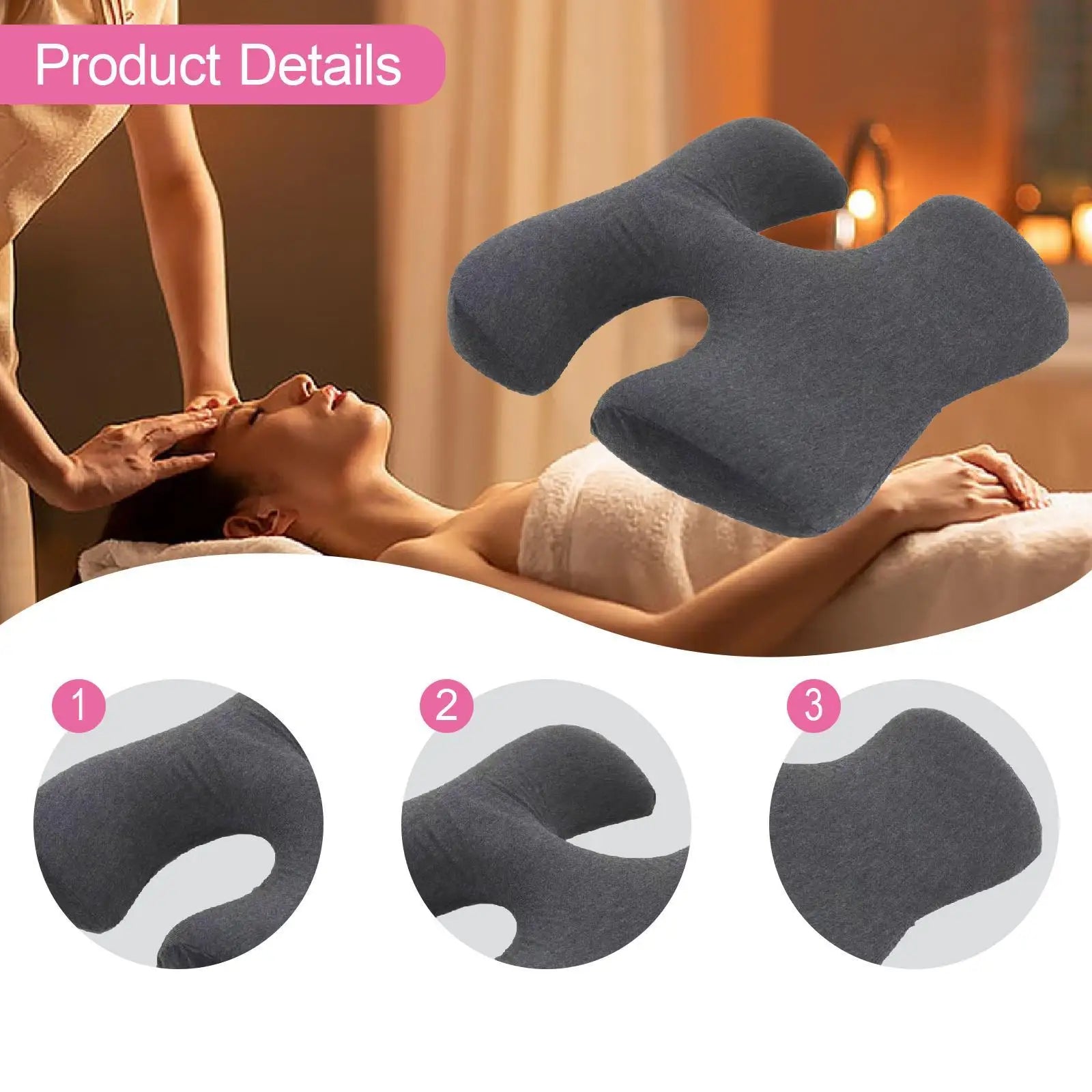 Breast Massage Pillow Ergonomic Multifunction Lightweight Breast Support Pillow