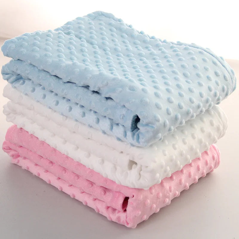 Autumn Winter Fleece Muslin Blankets for Babies