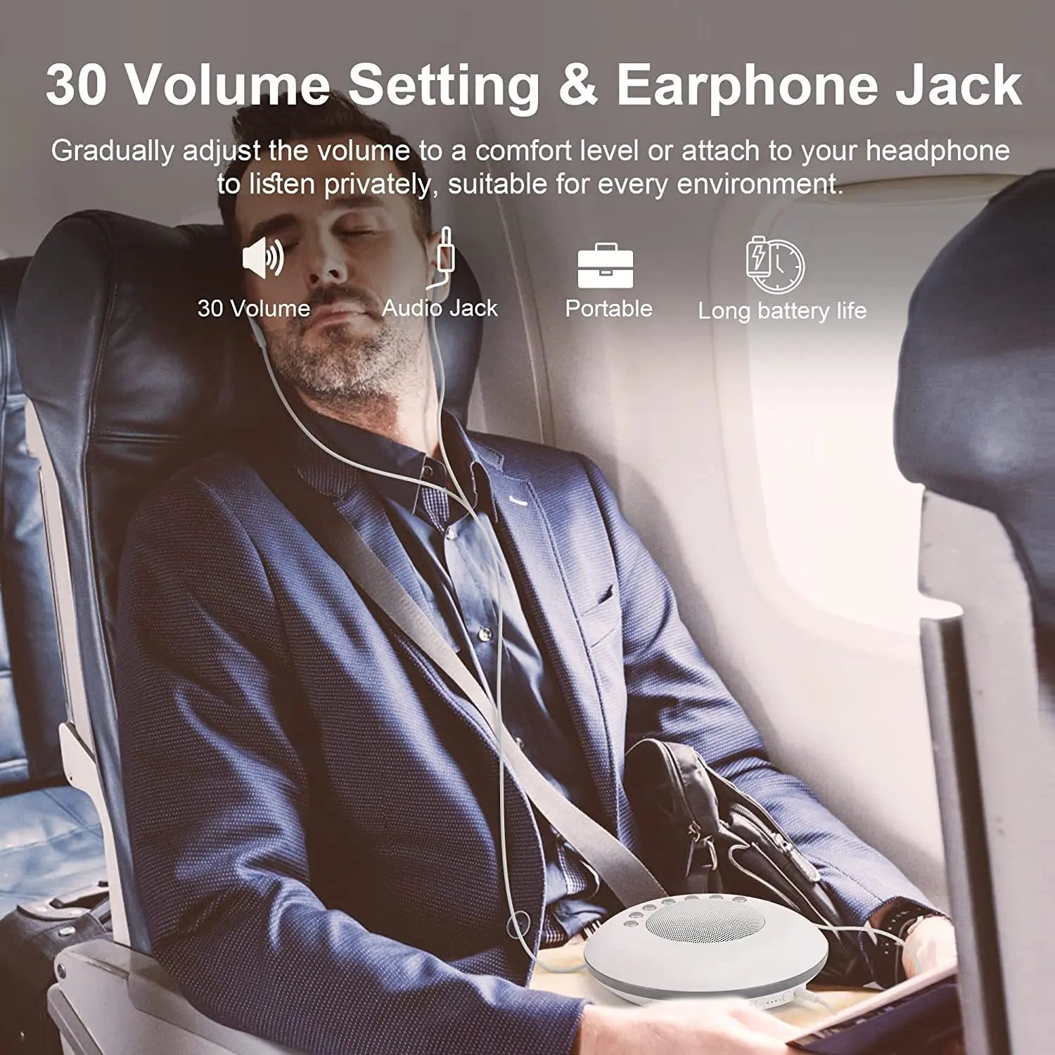 Baby White Noise Sound Machine Built-in 28 Soothing Sounds