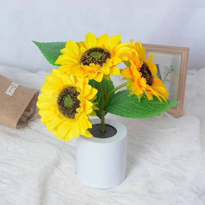 3 LED Night Light Rechargeable Sunflower Lights