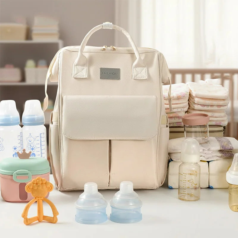 Baby Diaper Bag with 2pcs Stroller Hooks