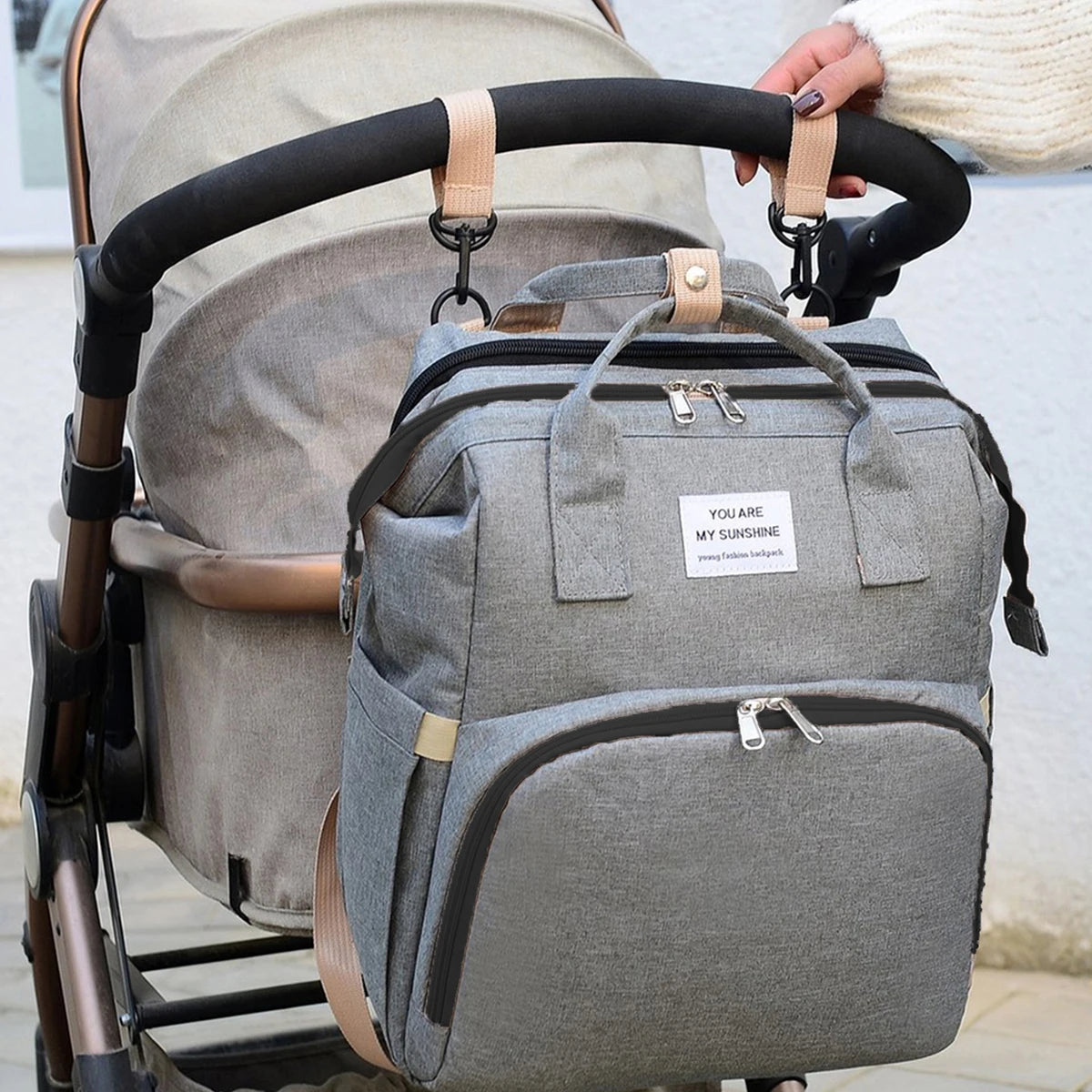 Foldable Bed, Diaper bag With Changing Station