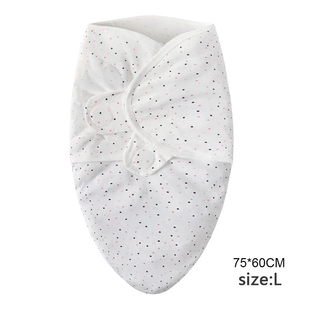 Baby Swaddle Blanket W/ Matching Hat Set