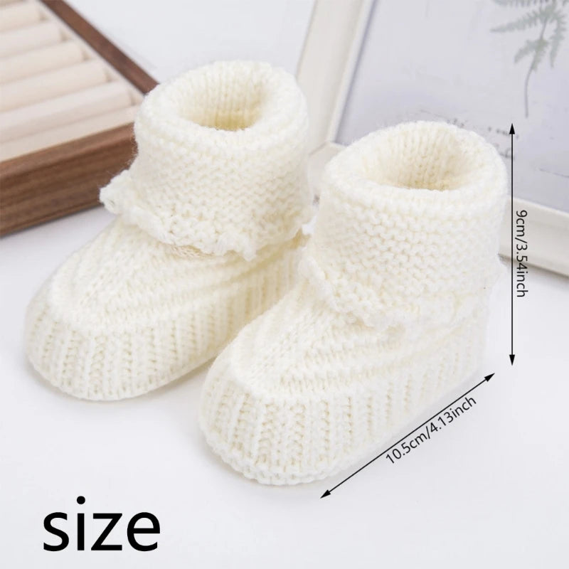 1 Pair New Crochet Knitted Baby Short Socks