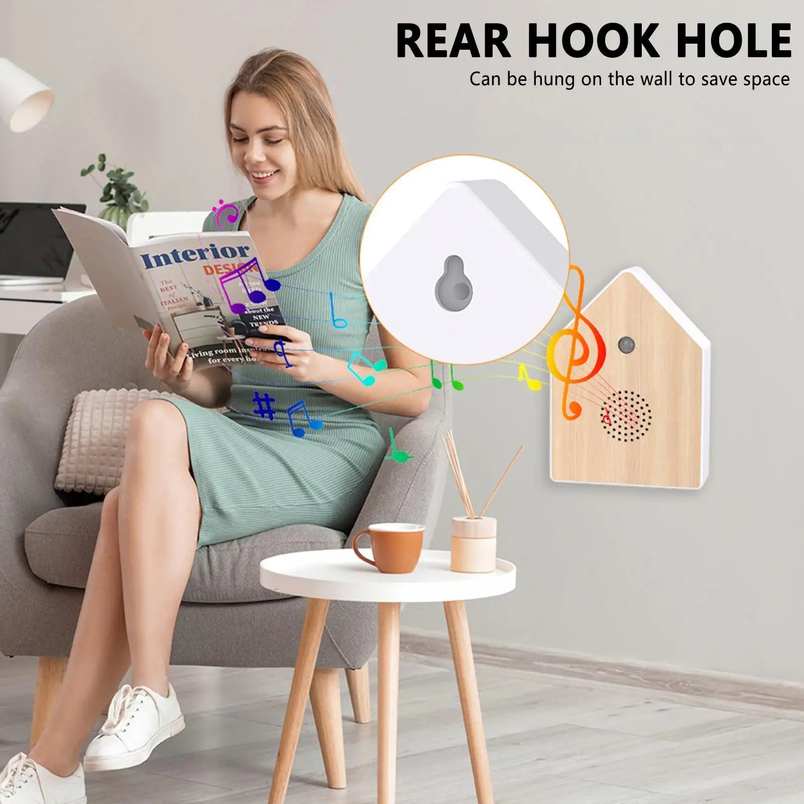 Bird Sound Machine Motion-Activated Singing Bird Box