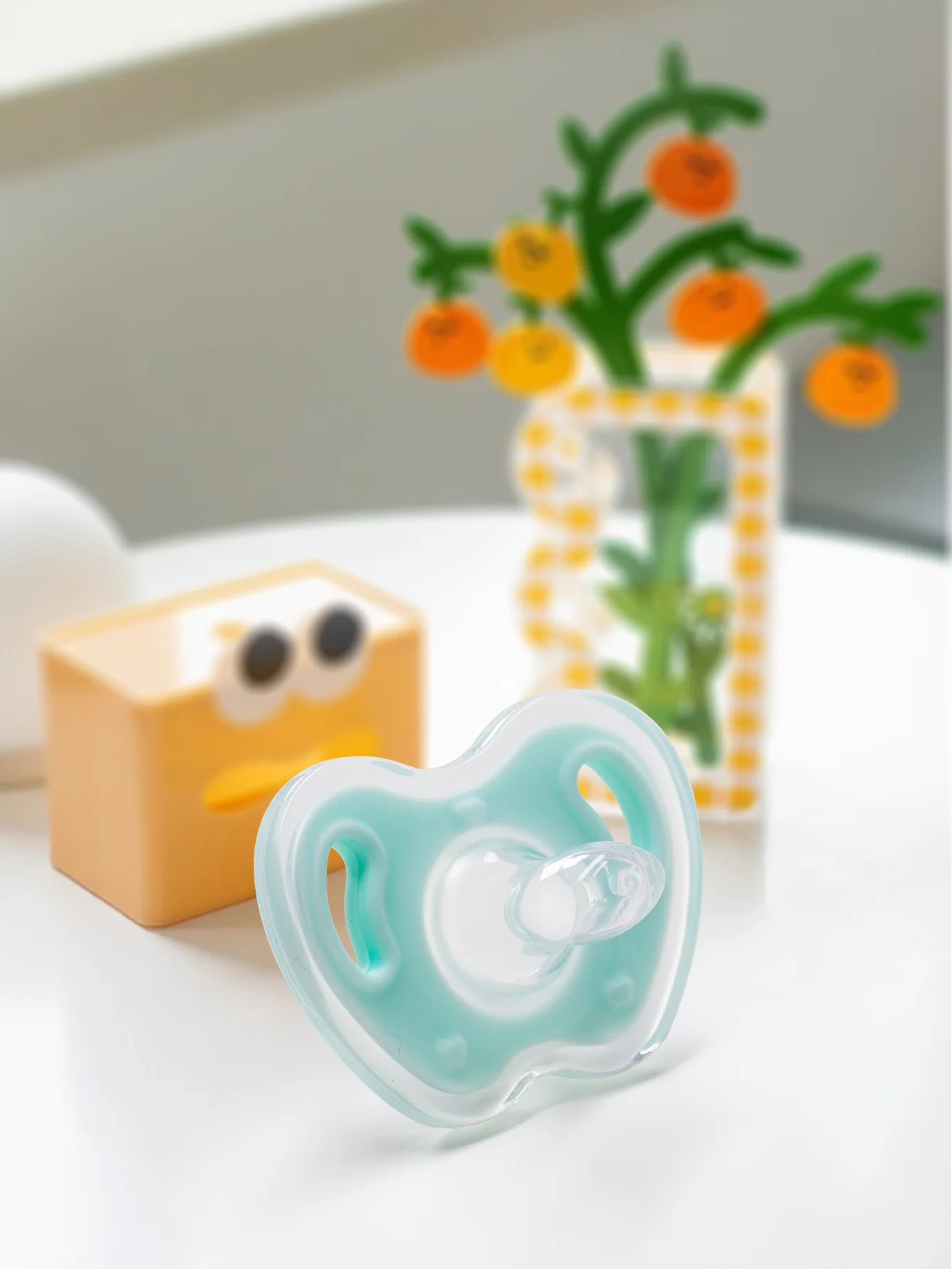 3Pcs Baby Apple Pacifier Set Silicone Soother