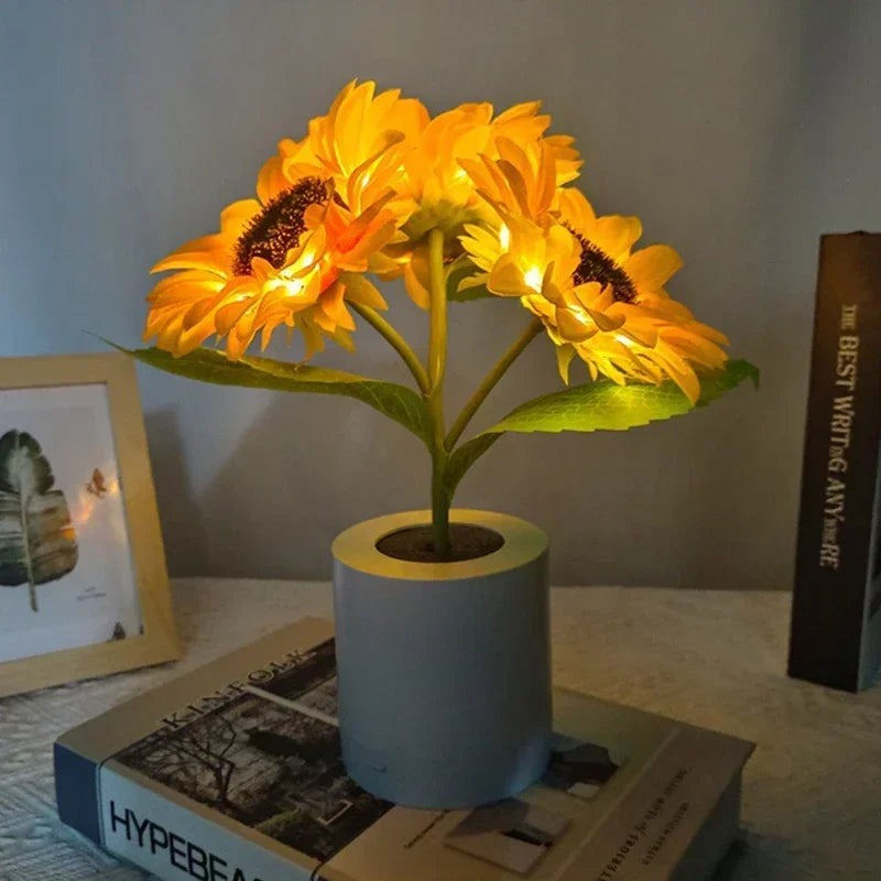 3 LED Night Light Rechargeable Sunflower Lights