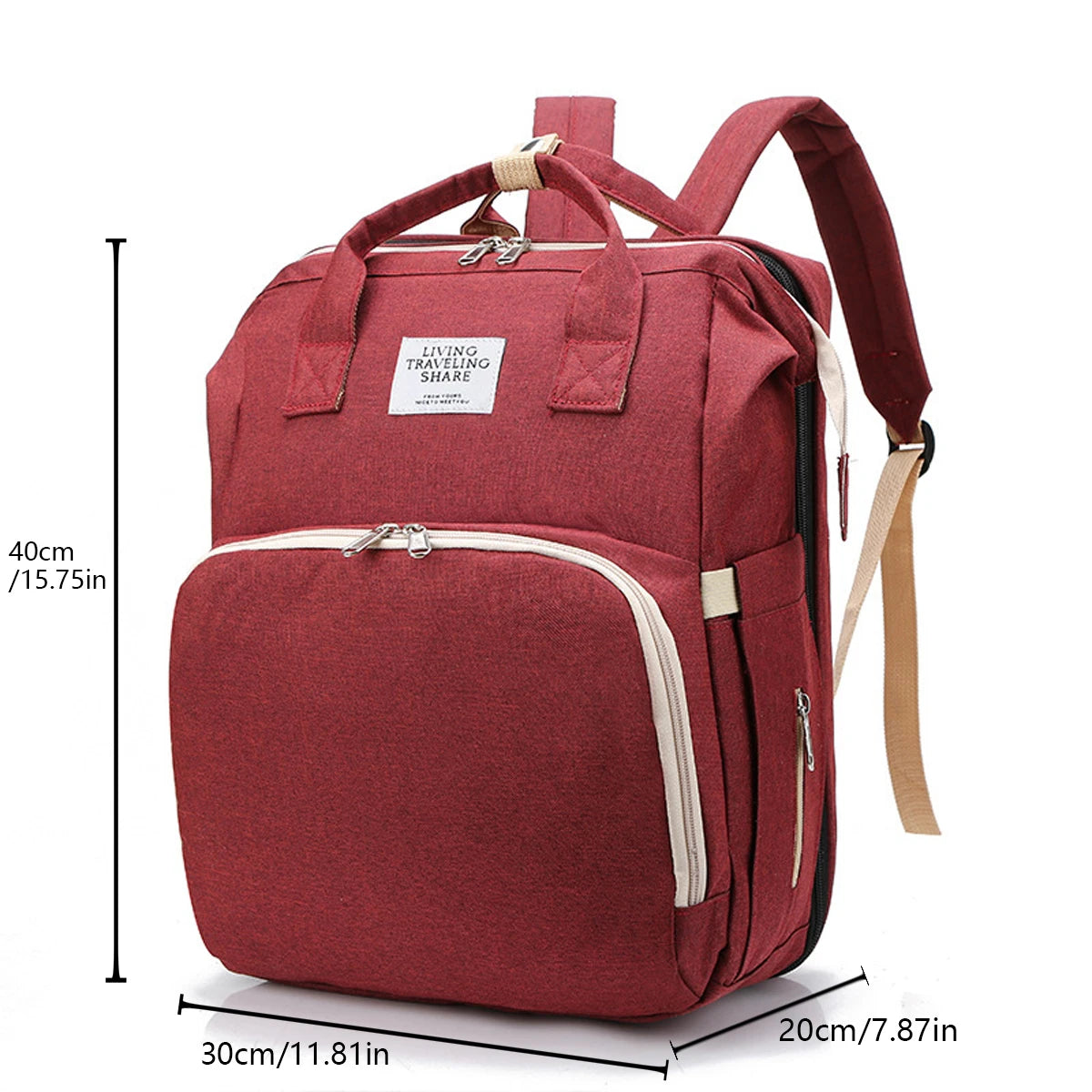 Foldable Bed, Diaper bag With Changing Station