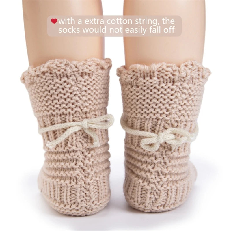 1 Pair New Crochet Knitted Baby Short Socks