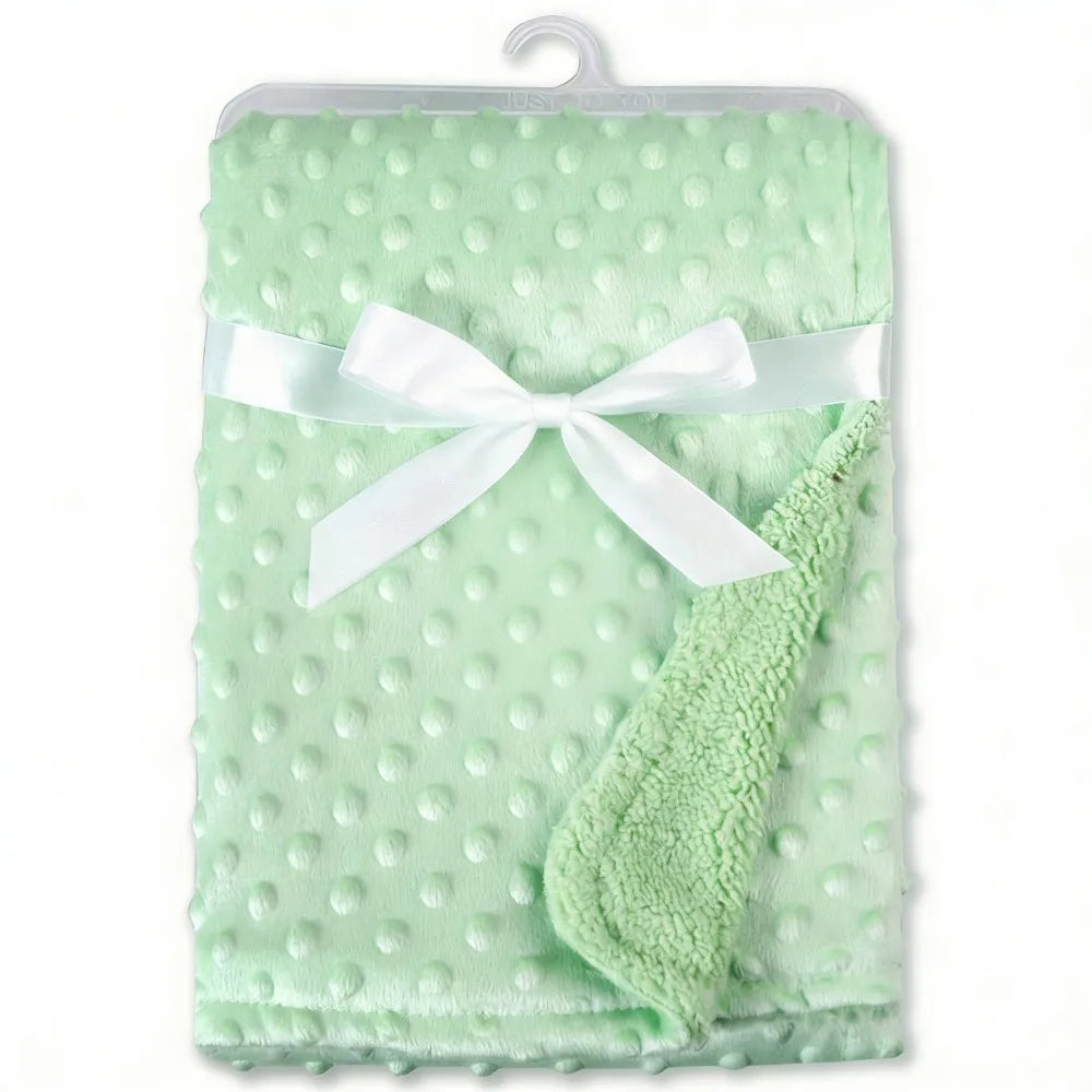 Autumn Winter Fleece Muslin Blankets for Babies