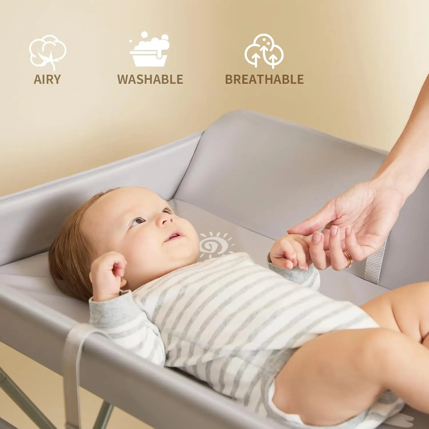 Foldable Changing Table With Storage