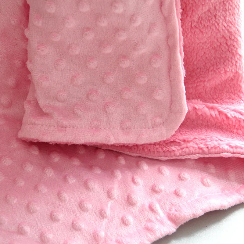 Autumn Winter Fleece Muslin Blankets for Babies