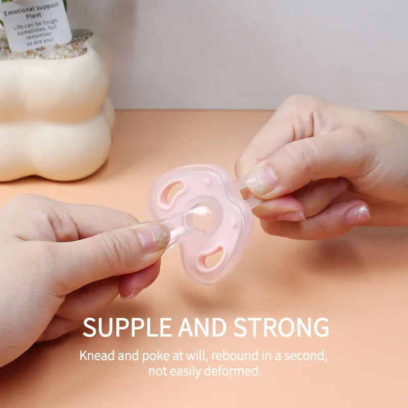 3Pcs Baby Apple Pacifier Set Silicone Soother