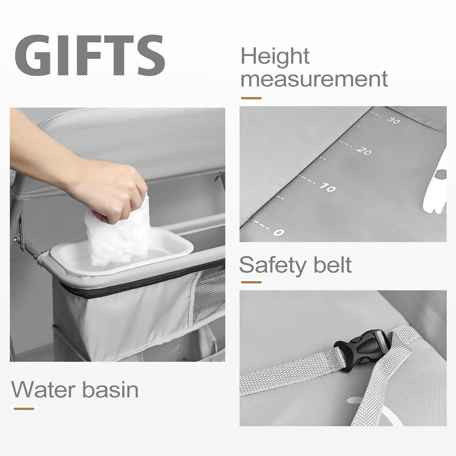 Foldable Changing Table With Storage