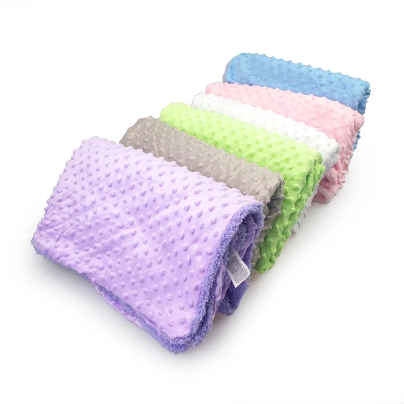 Autumn Winter Fleece Muslin Blankets for Babies