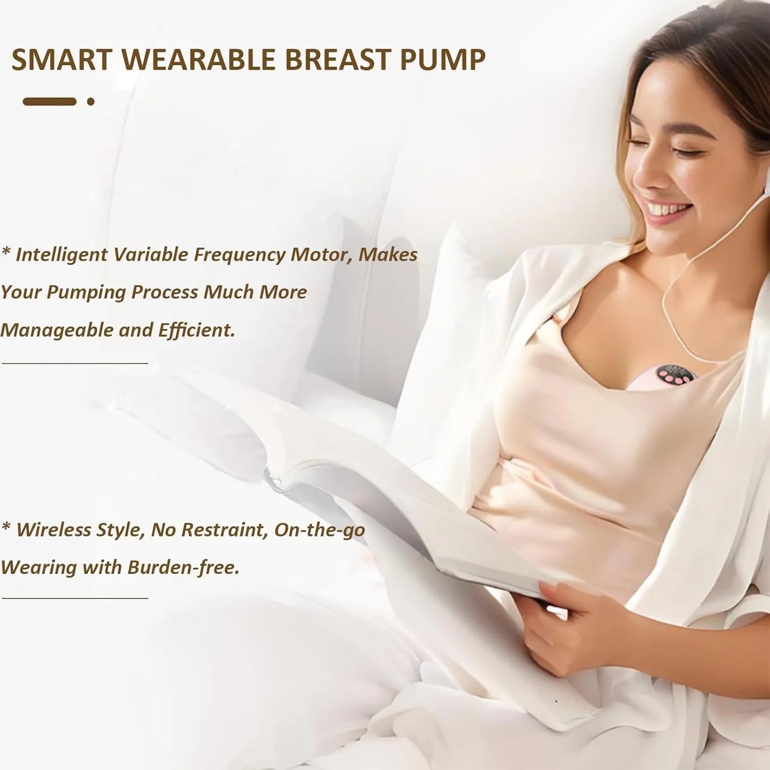 Hands-Free Wearable Breast Pump – Heating & UV Sterilizer