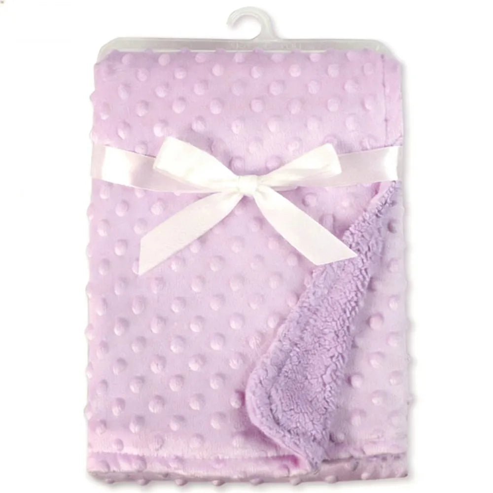Autumn Winter Fleece Muslin Blankets for Babies