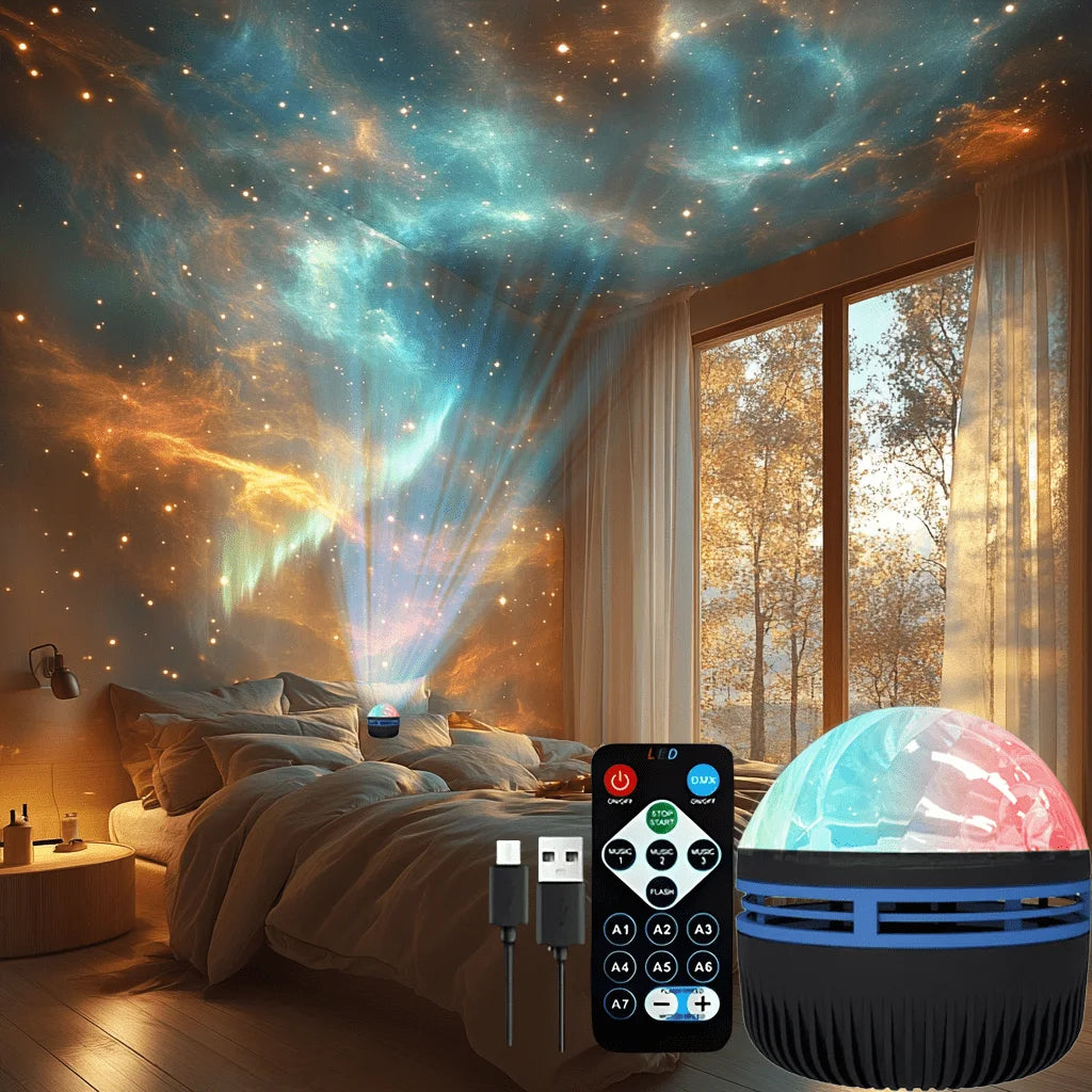 LED Night Light 7 Colors Starry Sky Projector