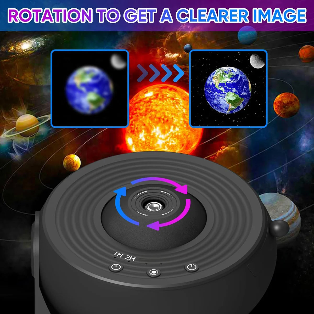 13 In 1 Galaxy Ultra Star Projector HD Image Area LED Night Light